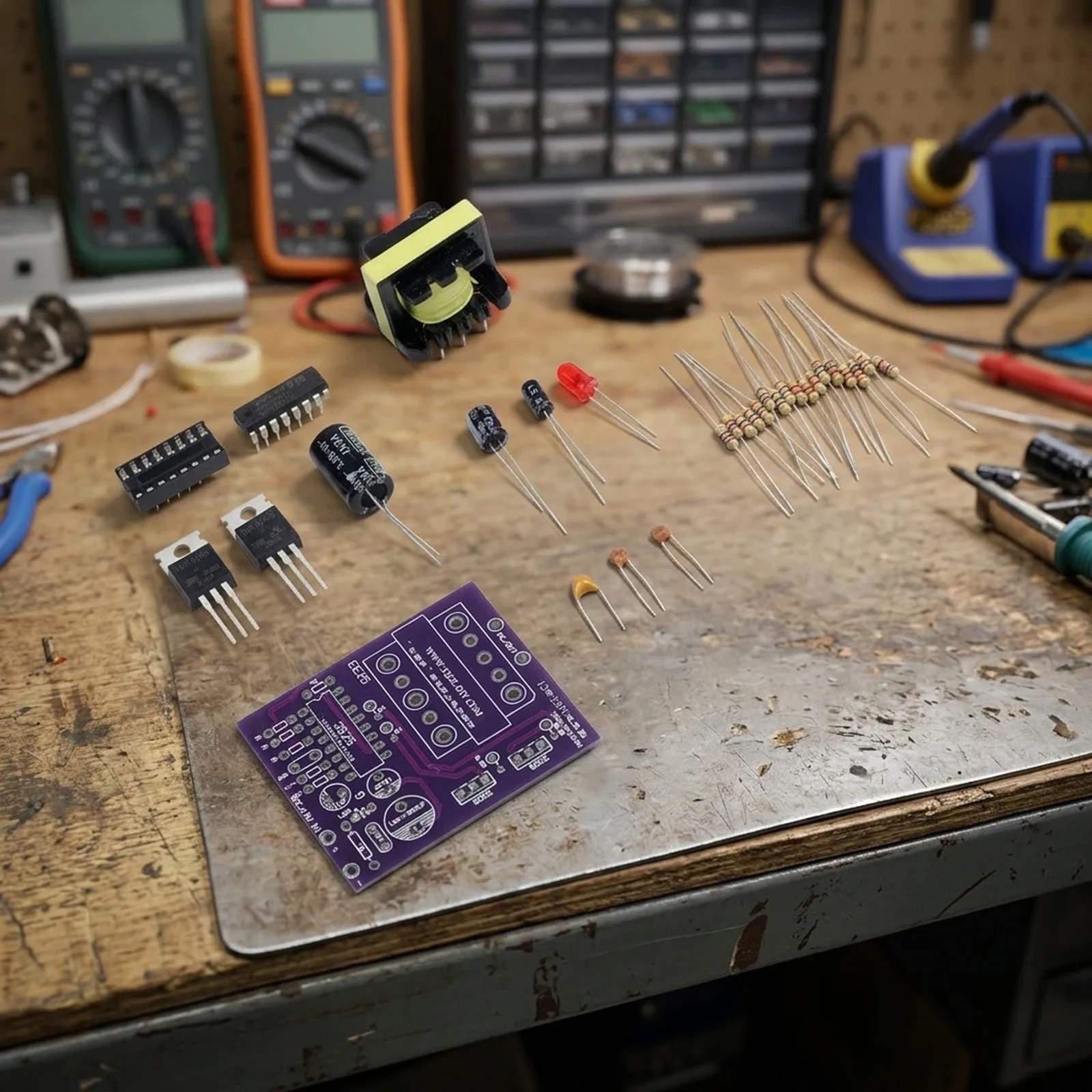 Electronics Inverter Kit with 12V Input and 220V Output for Building Standalone Power Converters and Test Benches