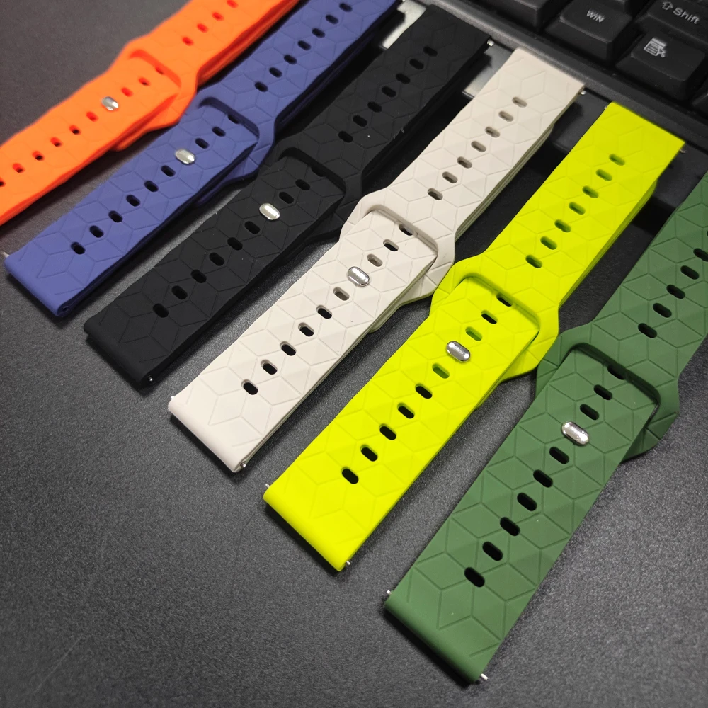 حزام لساعة Xiaomi S4 S3 S2 S1 Active/Mi Watch 2 Pro/Color 2 حزام سيليكون رياضي لـ Amazfit BALANCE 2/Bip 6 5 22 مللي متر Correa #5