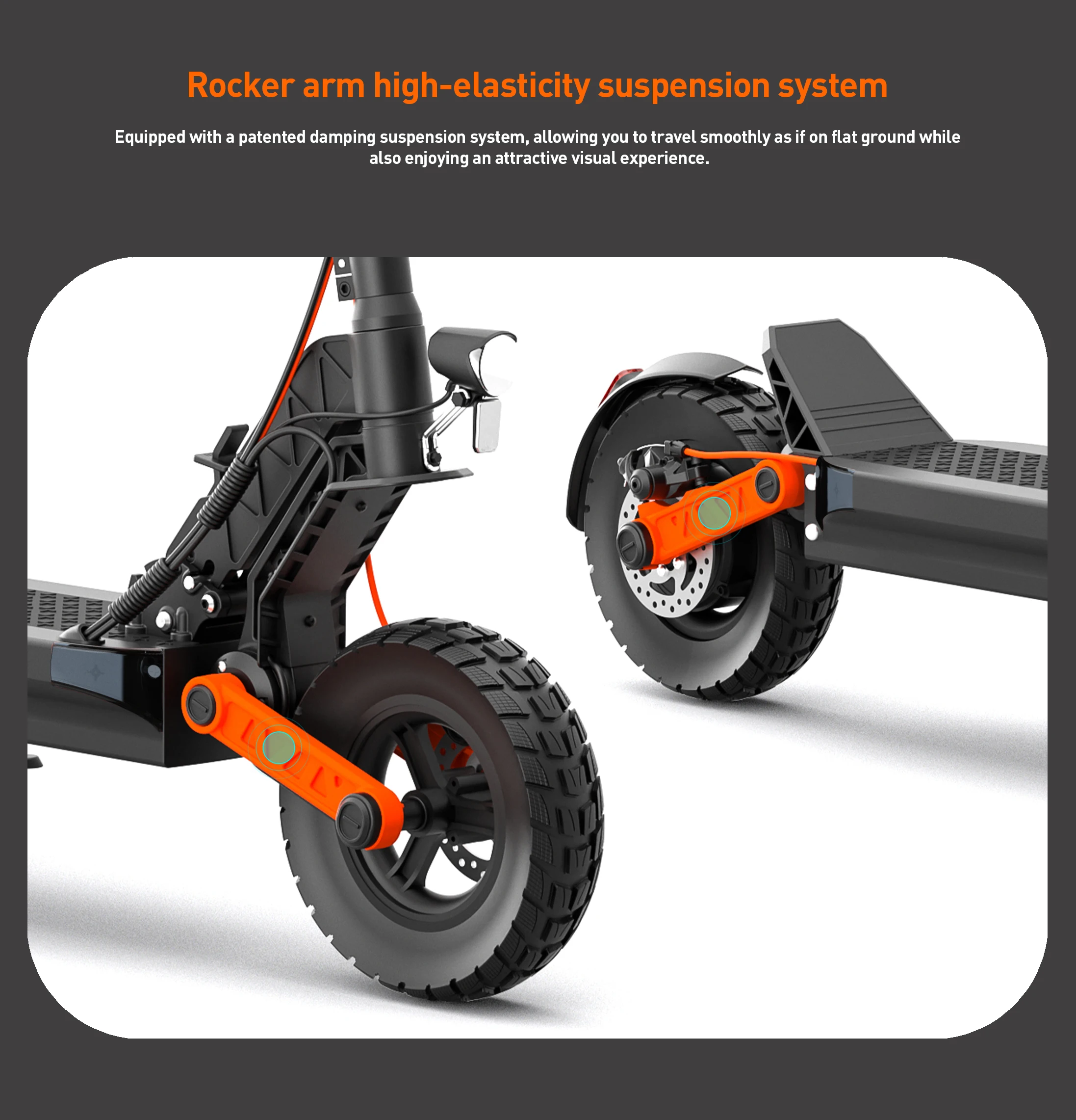 JOYOR S5 (ABE) E-Scooter für Erwachsene, 48V13AH Akku, City-Commuting E-Scooter, 10 Zoll Luftreifen, Elektroroller – Detail 5