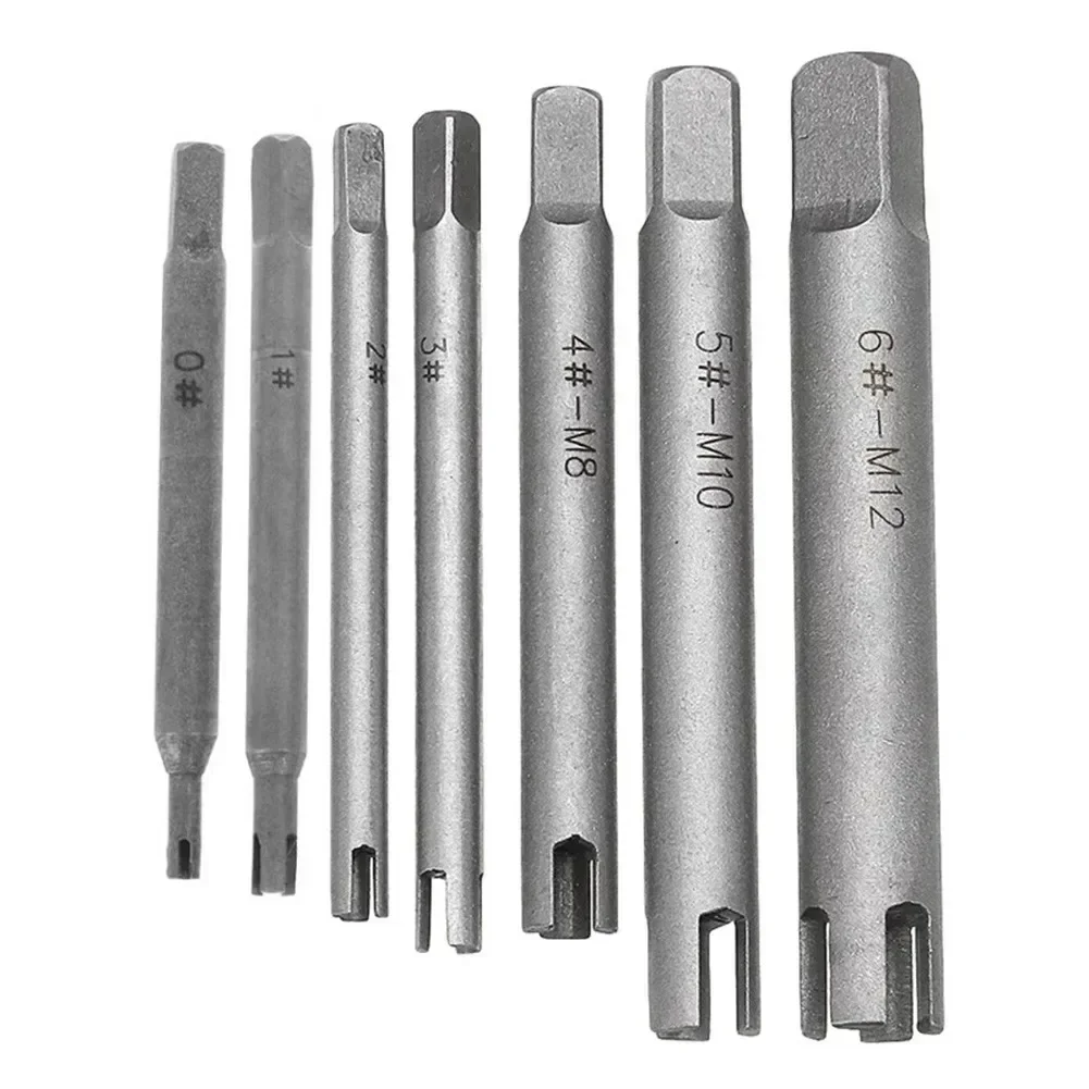 M3-M12 Screw Tap Extractor Steel Broken Head Taps Remover Stripped Screw Tap Extractor Set Screw Remover Tools Drill Bits