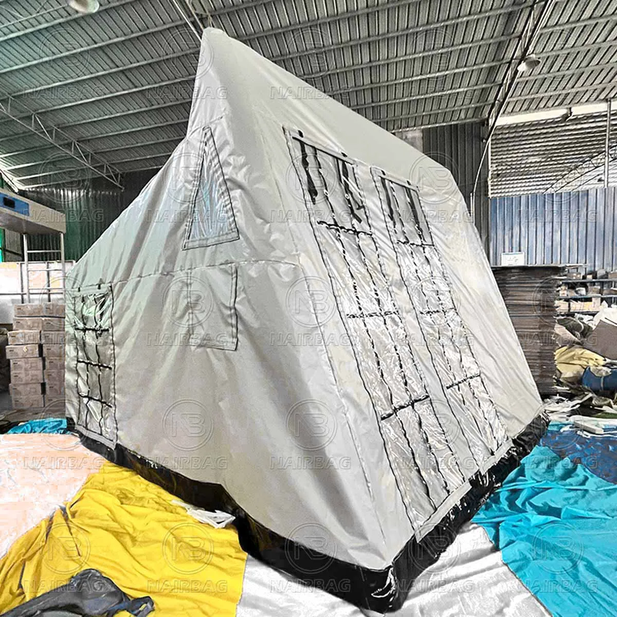 

Inflatable Camping Tent Blow up Glamping Tent with Pump Easy Setup 4 Season Outdoor PVC Cabin Tent For Sale