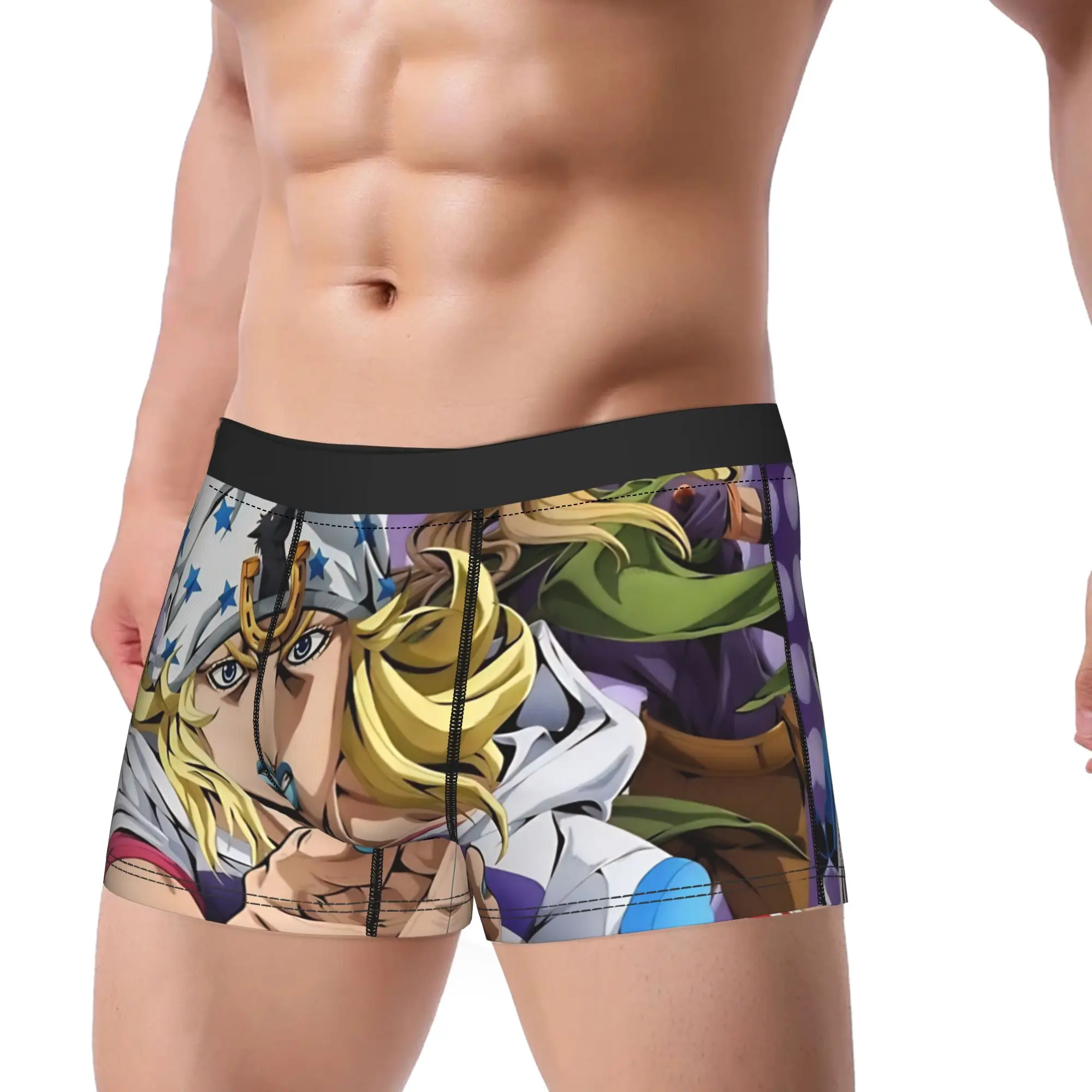 JoJo jojos bizarre adventure Underpants Breathbale Panties Men's Underwear Ventilate Shorts Boxer Briefs