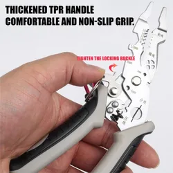 Hand Tool Multifunctional Electrical Wire Crimper Cable Cutter Plier Adjustable Automatic Wire Stripper Crimping Pliers Terminal