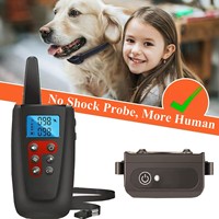 No Shock No Pins Dog Training Collar 3300ft Remote IP67 Waterproof Rechargeable Pet Training Collar Sound Vibration Shock Free