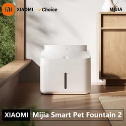 YENI Xiaomi Mijia Akıllı Pet içme çeşmesi 2 3L Kapasiteli Kablosuz Su Pompası Otomatik Algılama Kediler ve Köpekler Uzun Pil Ömrü