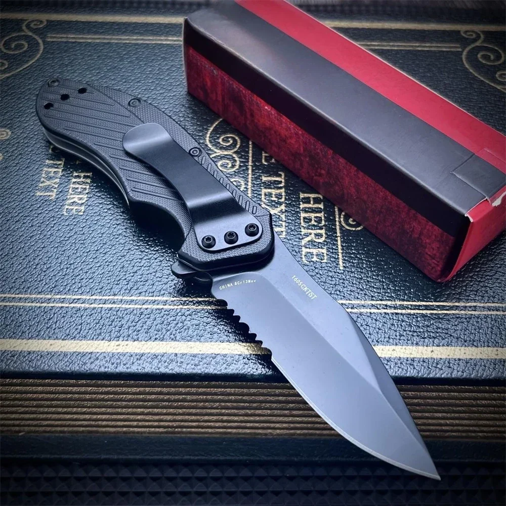 Nuovo 1605 Coltello da tasca 8CR13MOV Lama in acciaio Coltello da campeggio esterno Salvataggio Coltelli pieghevoli militari Strumento tattico portatile EDC