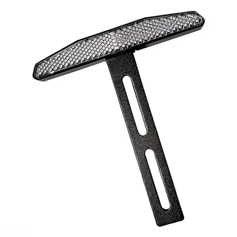 G7NA High Visibility Motorcycle License Plate Frame Aluminum Alloy Bracket And Anti Glares Plastic Panel For Night Riding Safety