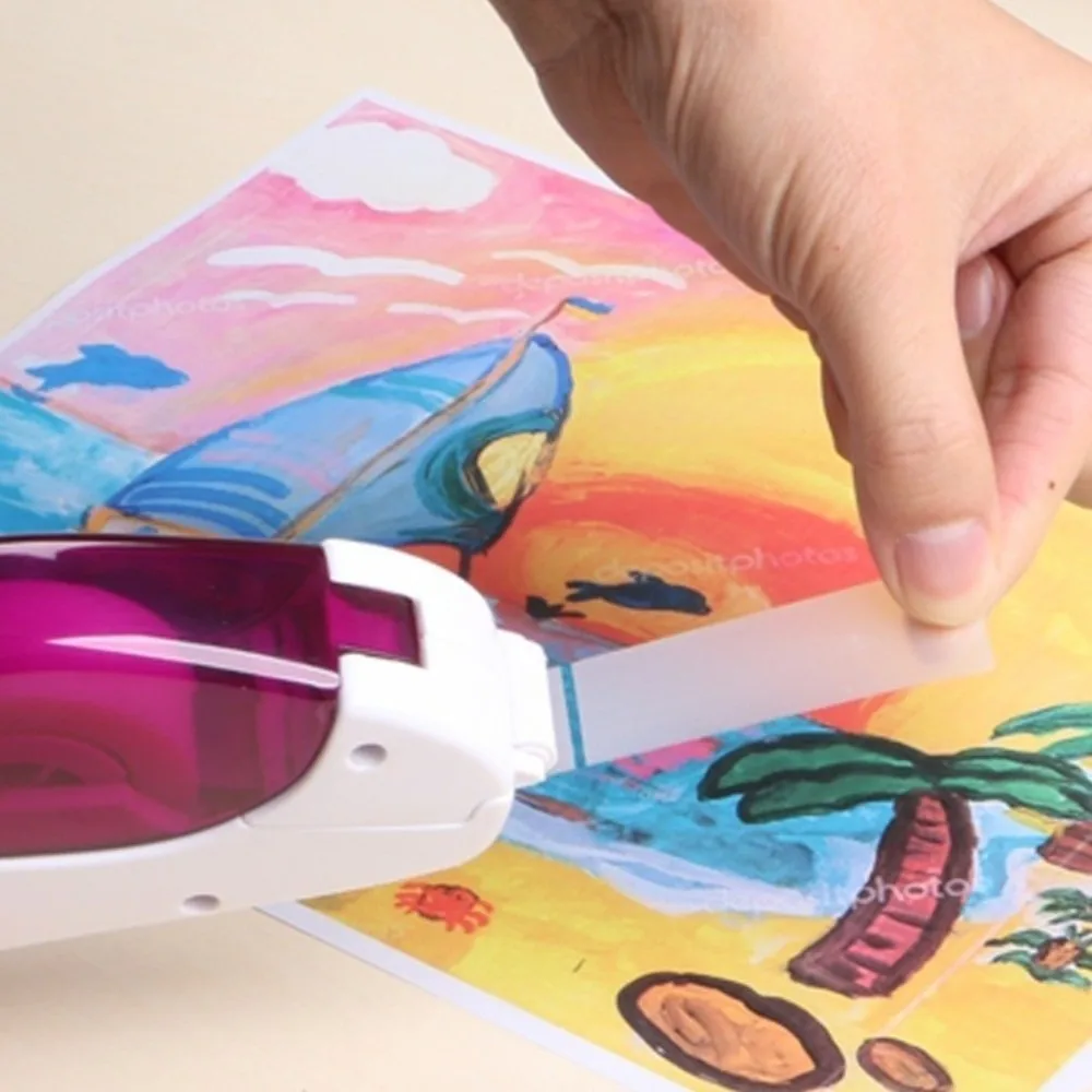 كفاءة 19 مللي متر قاطع الشريط التلقائي ختم التعبئة والتغليف موزع الشريط التلقائي آلة الشريط الصغيرة الصغيرة استخدام المكتب