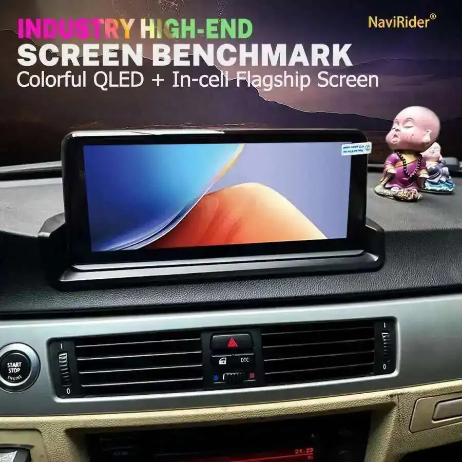 12.3inch Navigation 256GB Wireless Bluetooth Carplay Screen For BMW 5 Serie E60 E61 E63 E64 2003-2010 Android14 Car Video Player