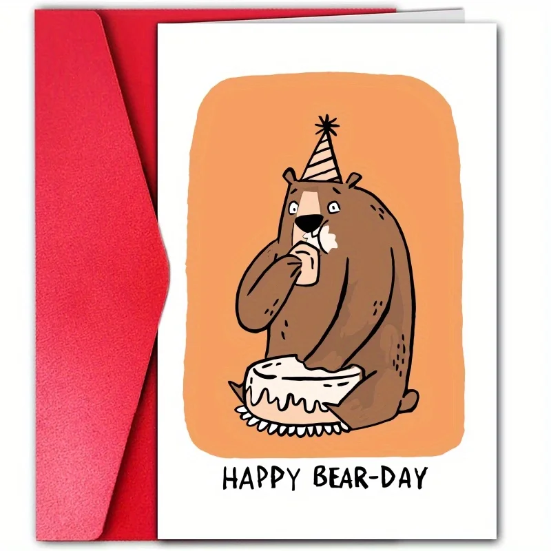 تحمل بطاقة عيد ميلاد سعيد لصديق ، بطاقة مضحك ، بطاقة عيد ميلاد ، بطاقة عيد ميلاد ، بطاقة مناسبة خاصة لصديق ، 1 * *