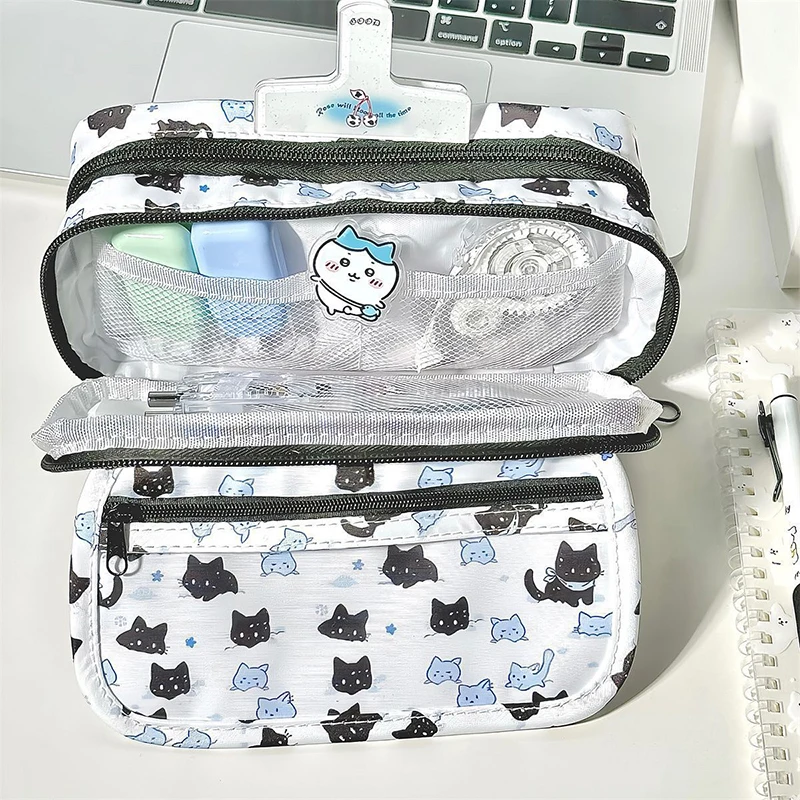 Cute Cartoon Pencil Cases Large Capacity Stationery Pen Bag Pen Box PencilCase Storage Student Back To School Office Supplies