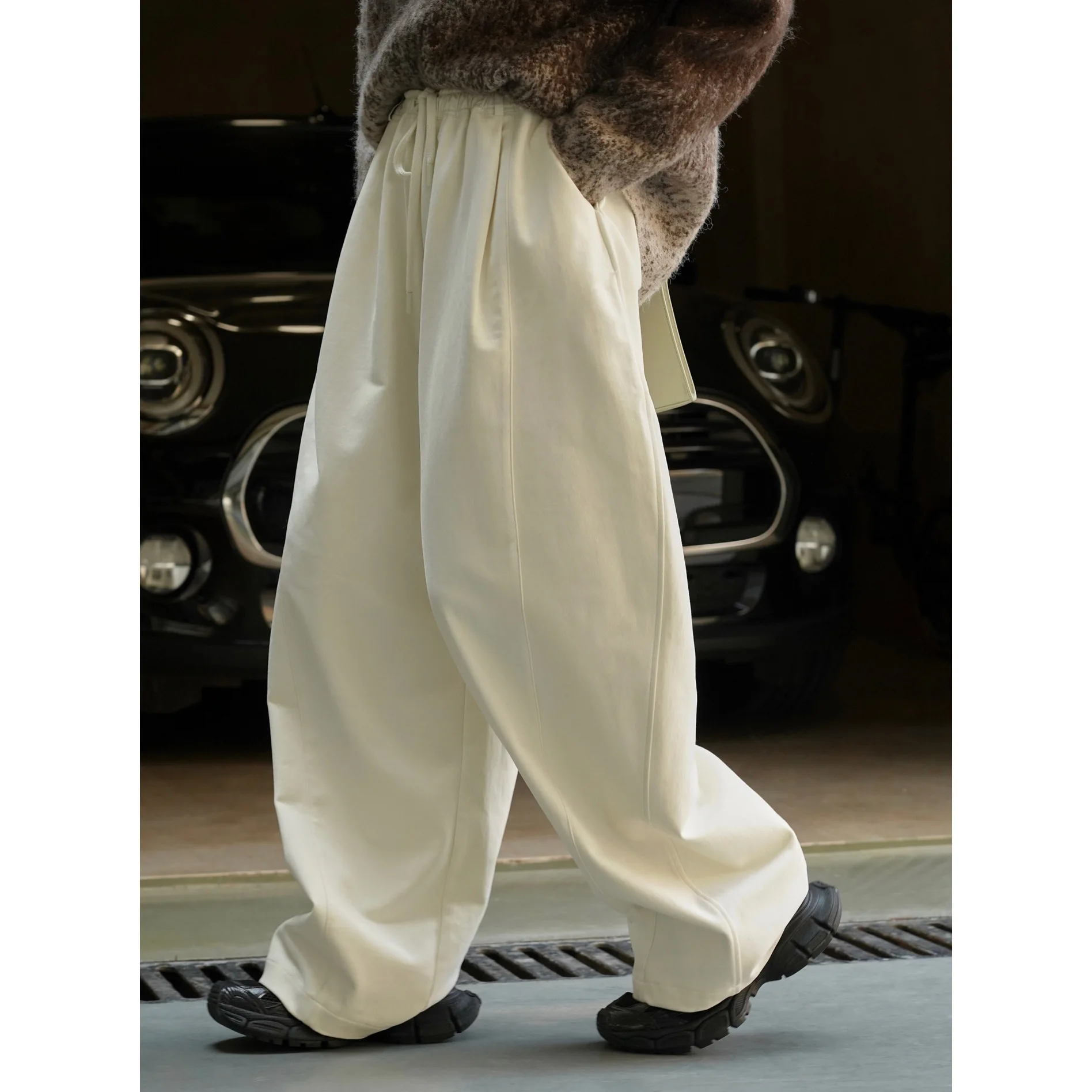 2025 Women Spring Fashion Big Wide Leg Pants High Waist Long Wide Pants Fashion Clothes Pants Female Trousers