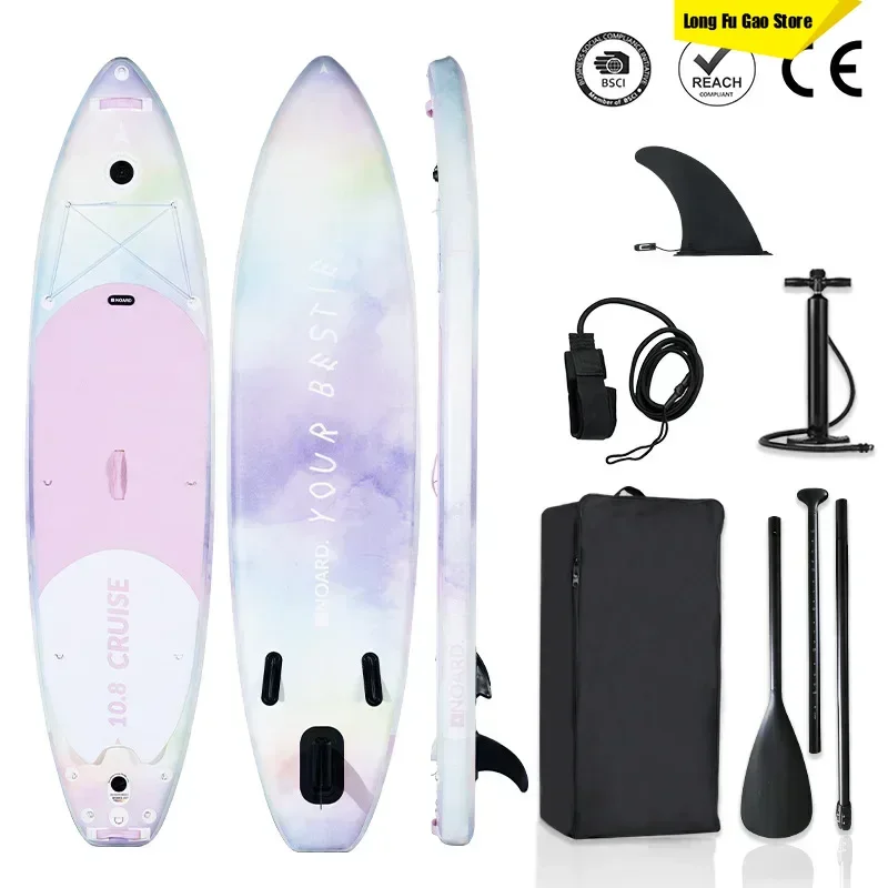 2026 SUP Aufblasbares PVC-Paddleboard, Stand-Up-Paddleboard, Surfbrett, Shanghai Universal Paddleboard