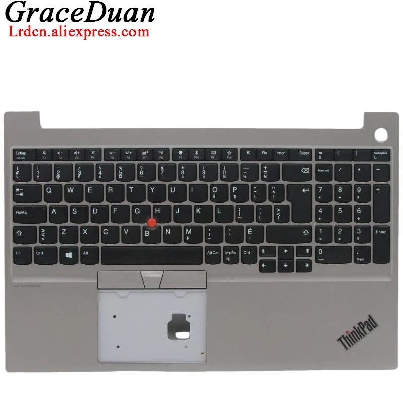 

CFR Canadian French Silver Keyboard Upper Case Palmrest Shell Cover For Lenovo Thinkpad E15 Gen1 G1 5M10V16931