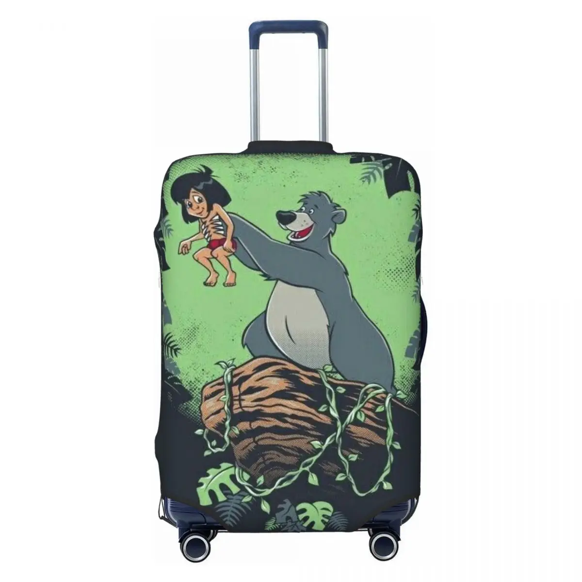 

Custom The Anime Jungle Book Baloo Luggage Cover Protector Funny Travel Suitcase Protective Cover for 18-32 Inch