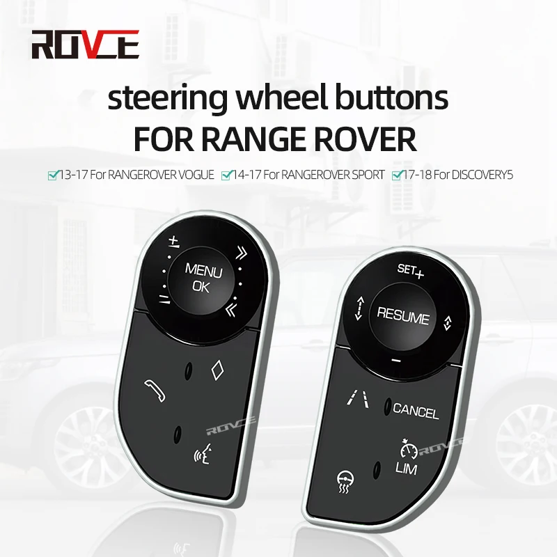 ROVCE Electric Window Switch Lifting Control Buttons Steering Wheel Touch Button for Range Rover Vogue L405 RR Sport L494 13-17