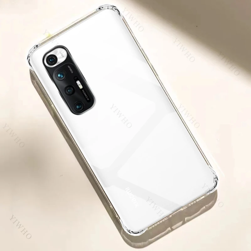 Safety Clear Phone Case for Xiaomi Mi 10S M2102J2SC TPU Thickened Transparent Case for Xiaomi 10 S Shockproof Anti-scratch Cover