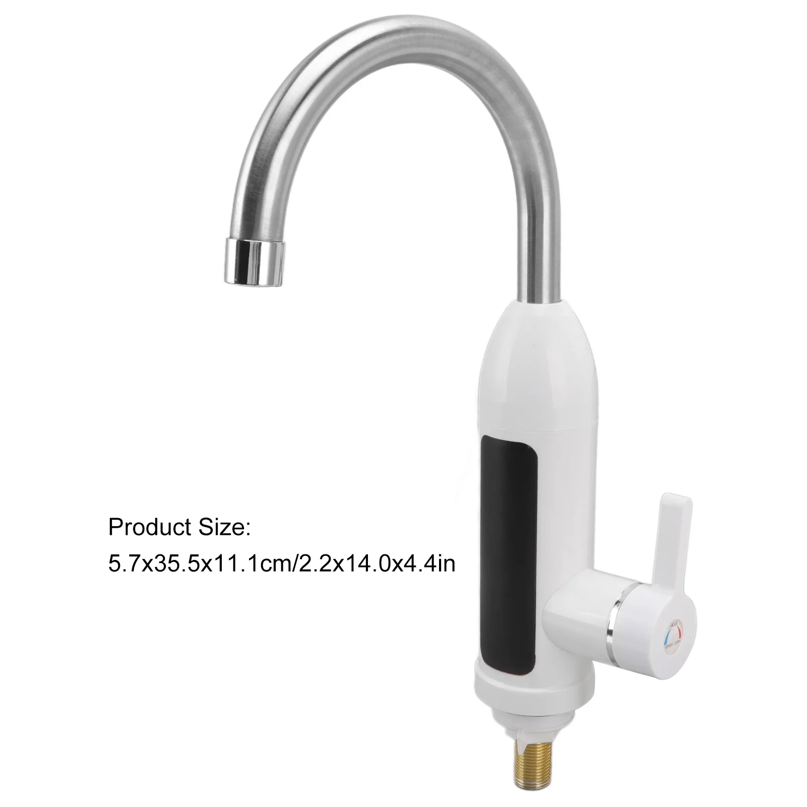 Electric Water Heater Tap Digital Display ABS High Efficiency 360 Degree Rotatable IPX4 Instant Water Heater Faucet for Home