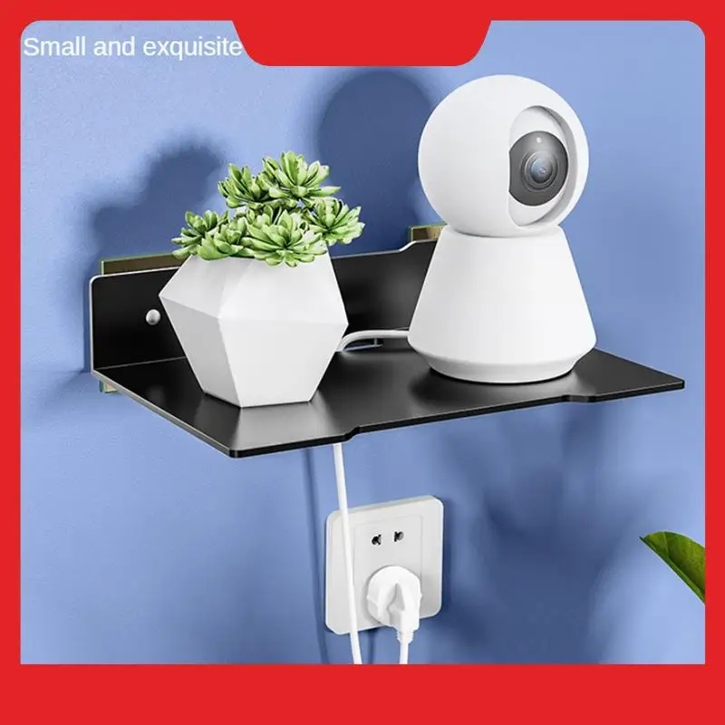Wall Shelf Holder Floating Shelf Stand Wall Mount Storage Rack For TV Projector Speaker Camera Router Easy To Use , Large