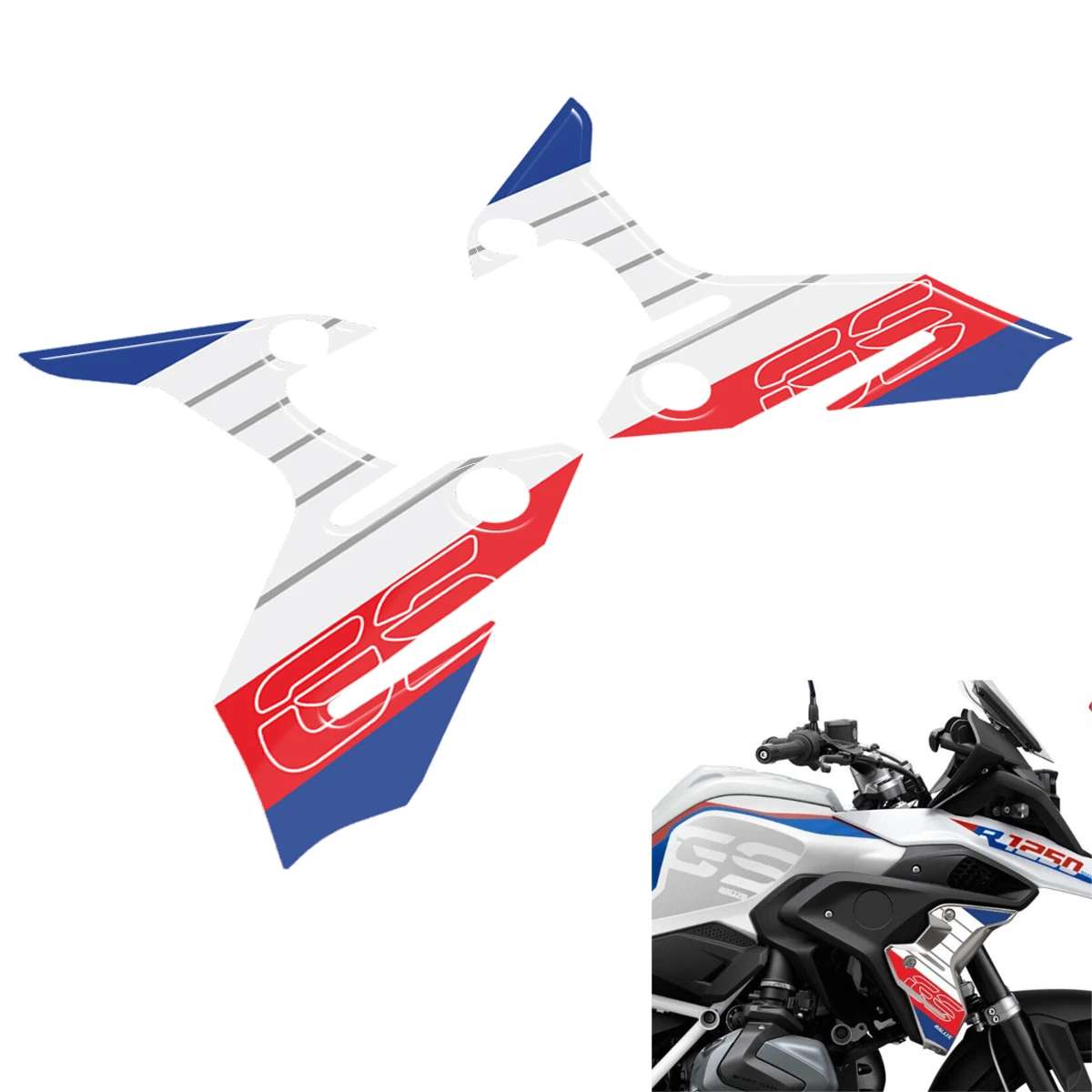 For 2022 2021 2020 2019 2023 BMW R1250GS LC  R 1250 GS 40 Years Decals Stickers Motorcycle 3D Resin Reflective Decal Sticker