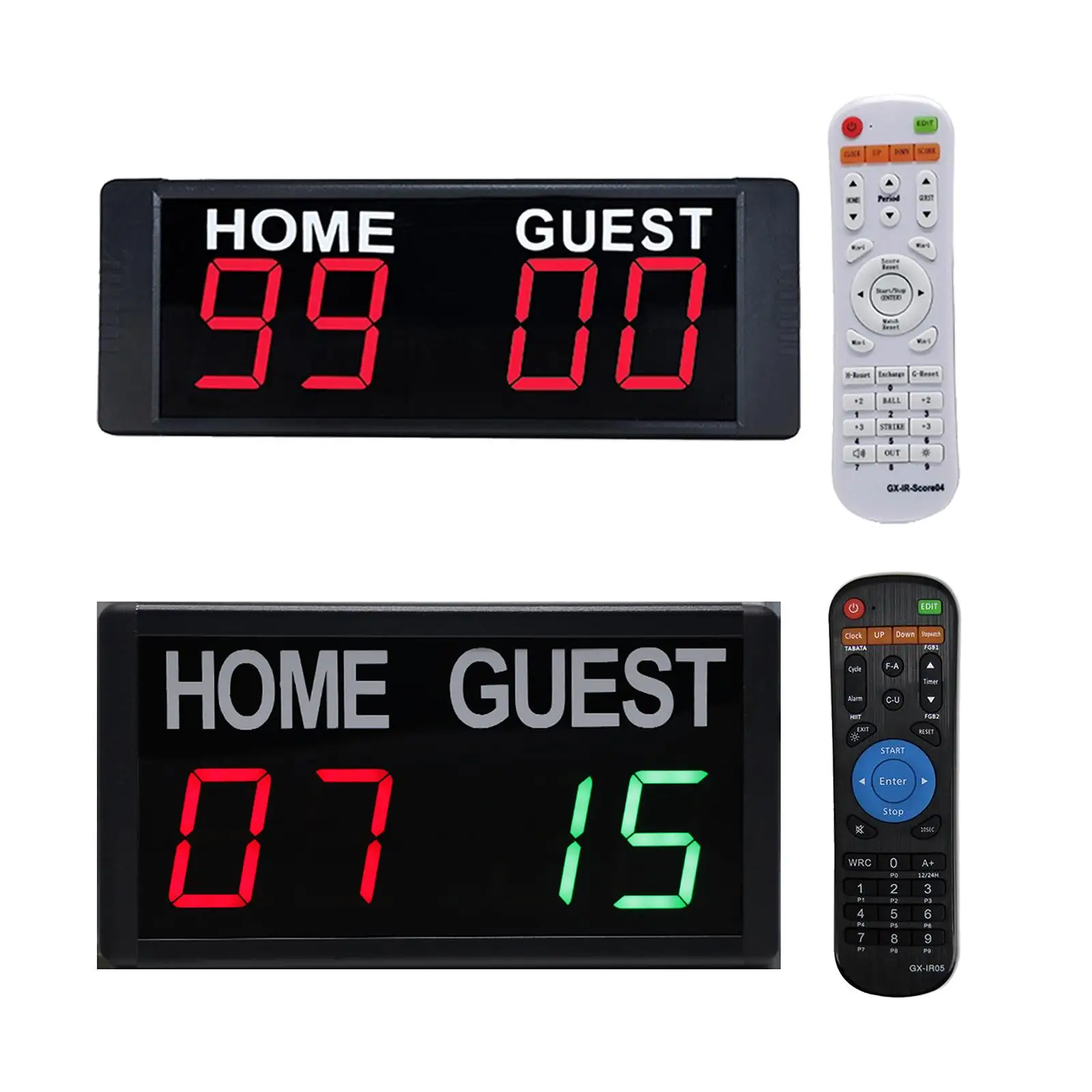 Wall Mounted Electronic Digital Scoreboard for Basketball Soccer Boxing Sports EU Plug