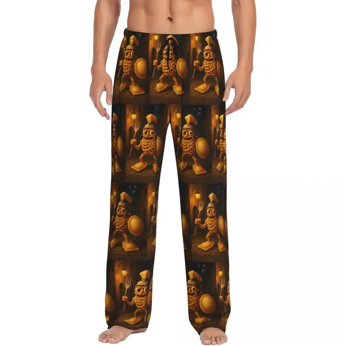

Custom Men Italian Brainrot Pajama Pants Print Animals Cartoon Sleep Sleepwear Bottoms with Pockets