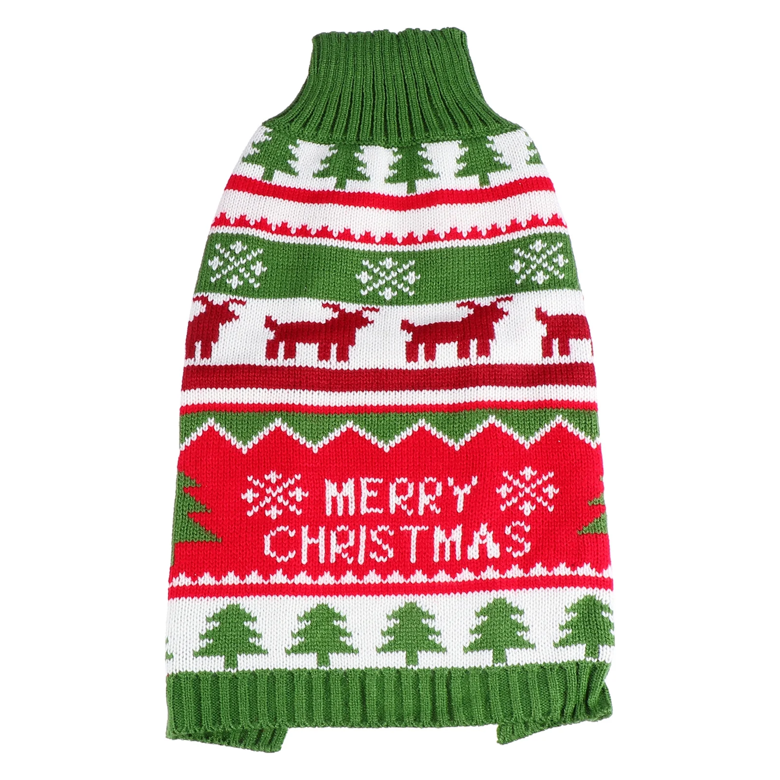 

Elk Pattern Dog Knitted Sweater Warm Thick Soft Pet Christmas Party Costume Puppy Winter Garment Dog Clothes Pet Party Costume