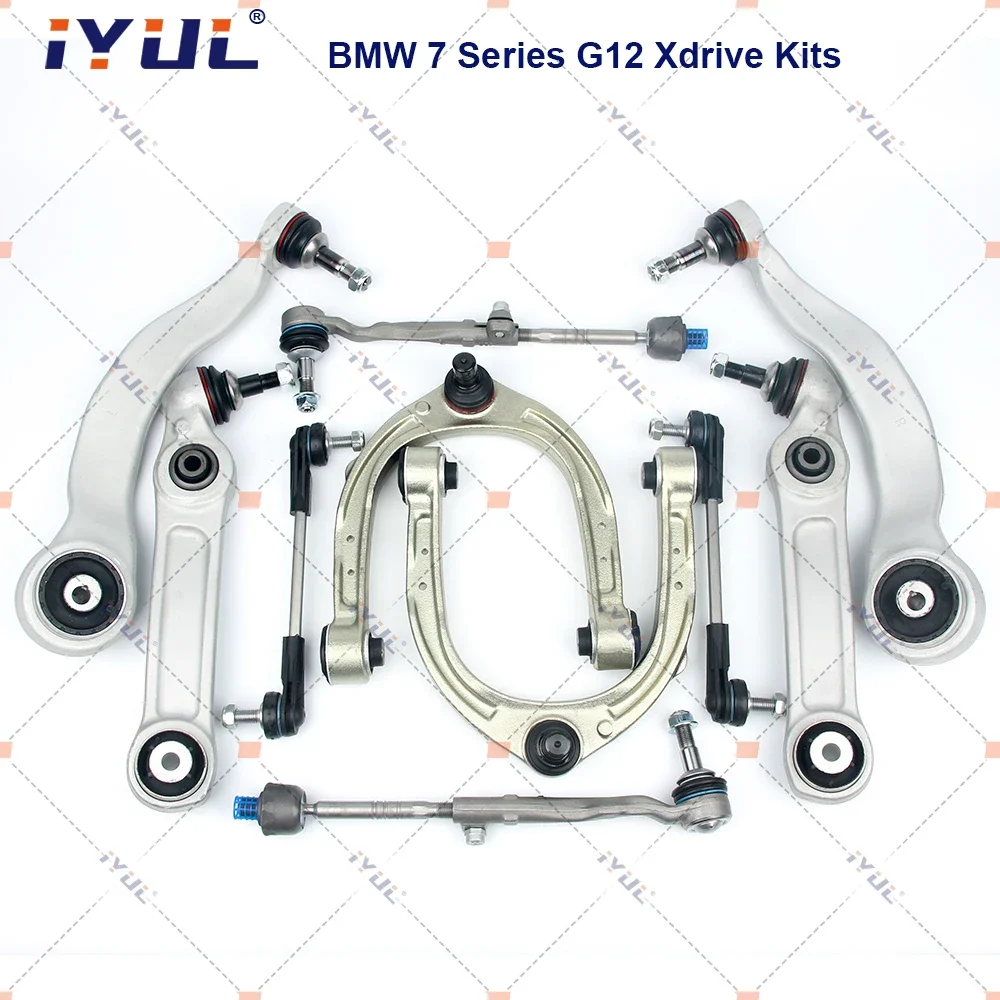 

IYUL 10 шт. передняя ось, рычаг управления подвеской, шарнирный стабилизатор, звено, тяга, комплекты для сборки для BMW 7 серии G12 Xdrive