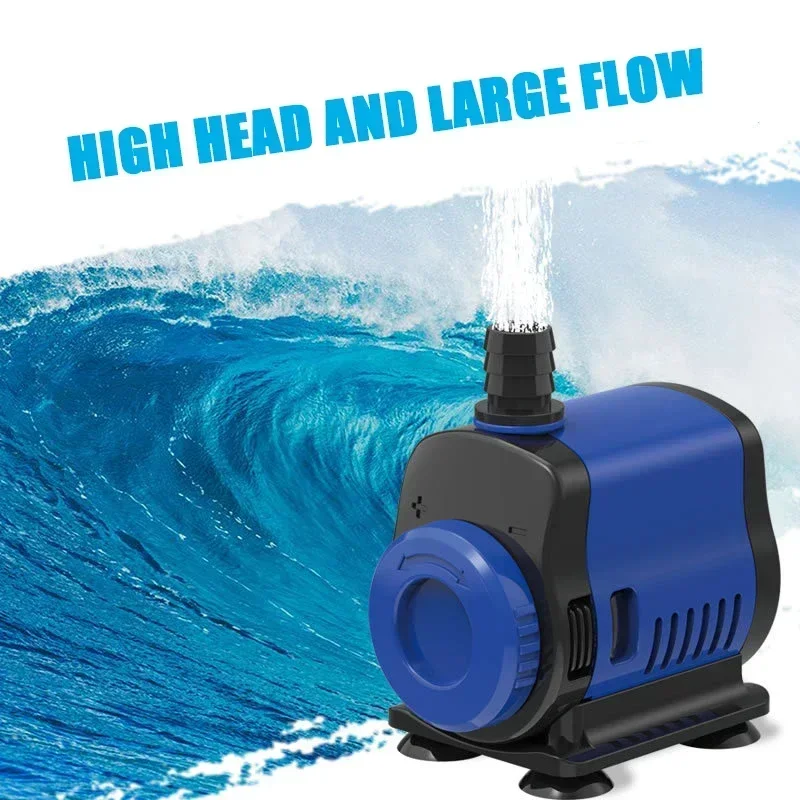 

Fish Tank Aquarium Filtration Pump Multifunctional Circulating Pumping Submersible Pump Silent Small Bottom Suction Pump 5W-80W