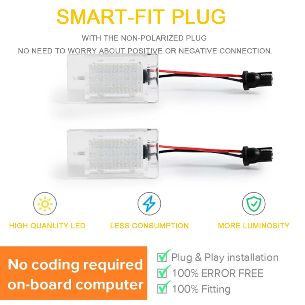 18SMD White LED Trunk Cargo Interior Light for Ford Transit Tourneo Courier Scorpio Sierra Puma Orion Mondeo Fusion Focus Fiesta - view 4
