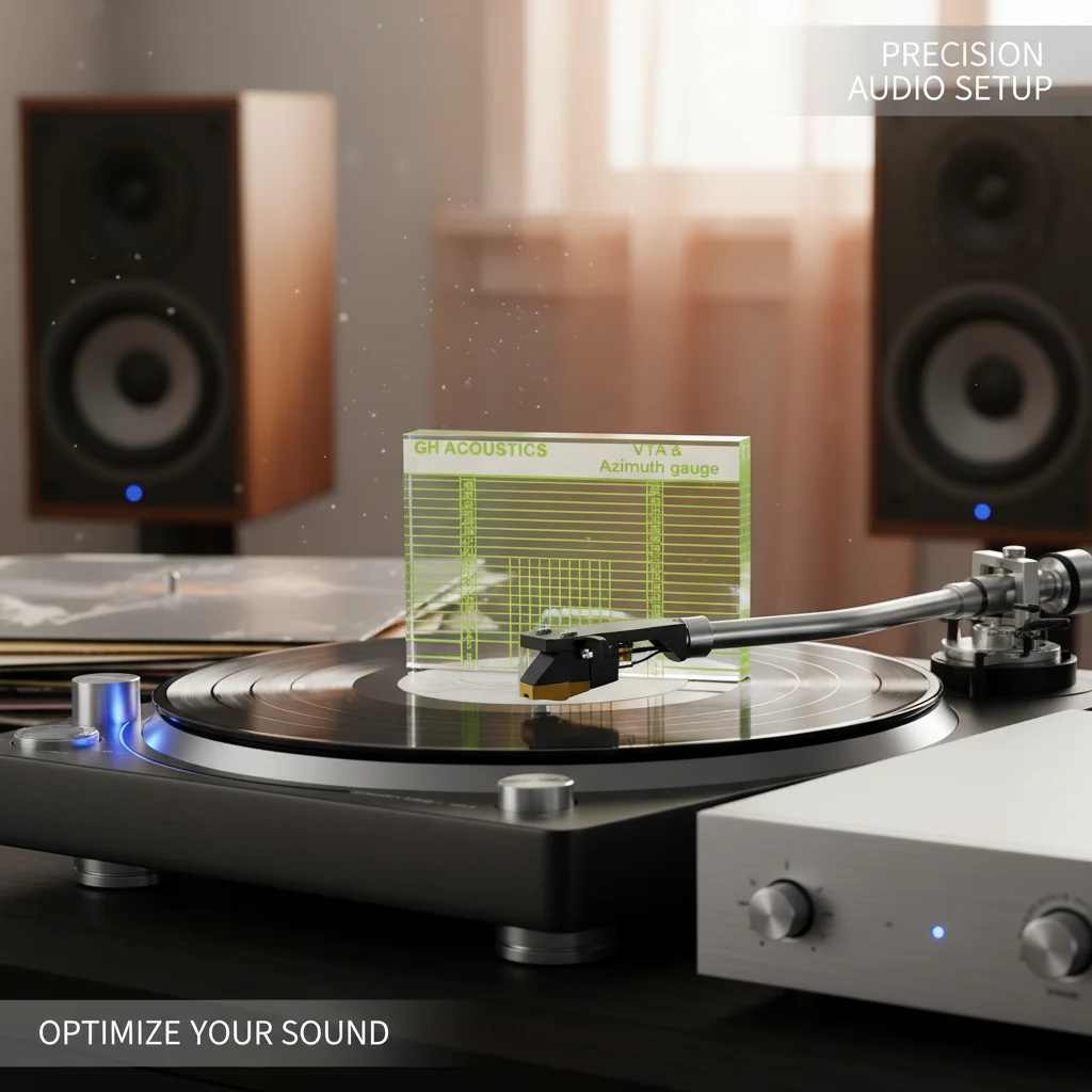 

High Definition Vinyl Record Player Measuring Ruler - Head Arm VTA Balance Azimuth Calibration Tool for Audio Equipment