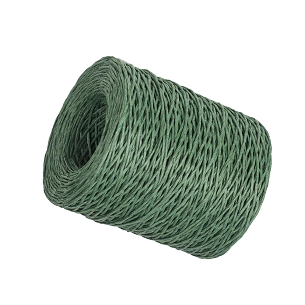 

Paper Rope Wire for Fresh Flowers Gift Wrapping Ribbon Green Party Decoration Craft Strong Durable Stem Binding Floral