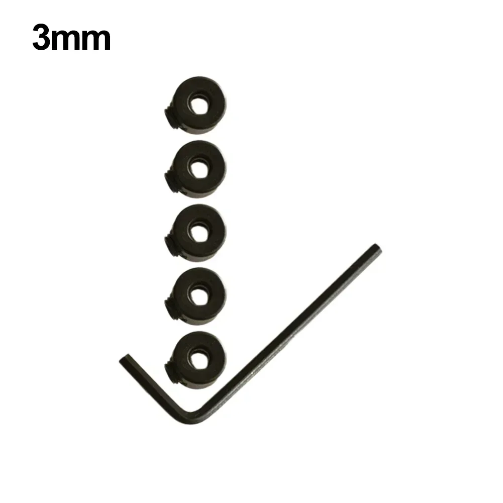 5pc Depth Stop Collars Ring Positioner With Wrench Woodworking Drill Stopper Positioner Carpentry Tools Accessories 3mm-16mm