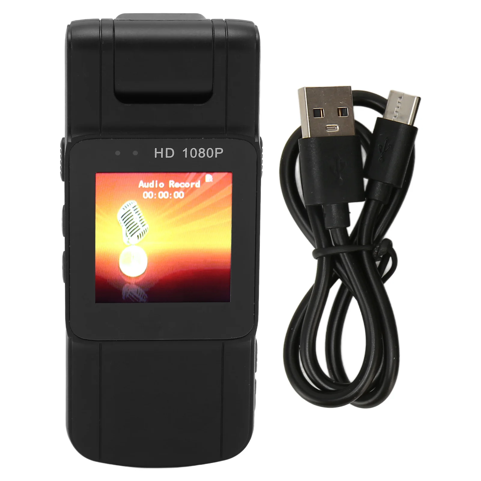 

Портативный ручной видеорегистратор, многофункциональная камера высокого разрешения HD 1080P с задним зажимом для встреч, записывающее устройство для правоохранительных органов