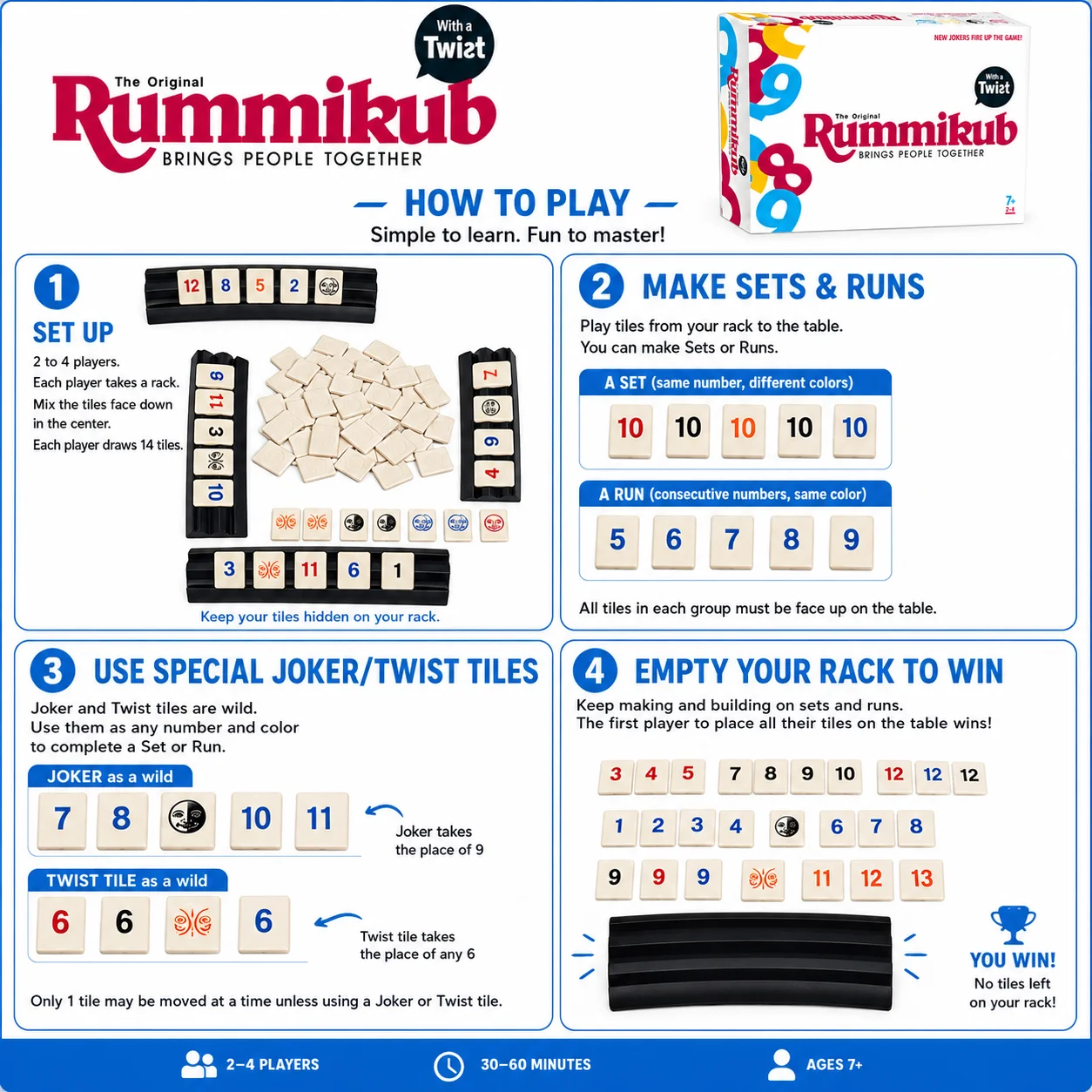 Rummikub Klasik Twist Sayı Taş - Board Game English For Kids incelemesi ve fiyatı