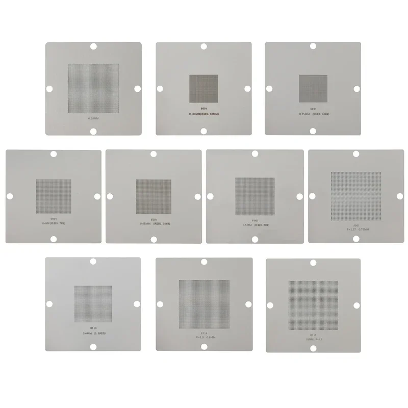 90*90 mm BGA Soldering Templates BGA Universal Stencil BGA Reballing Tool Stencil For PCB Chip Solder Reballing