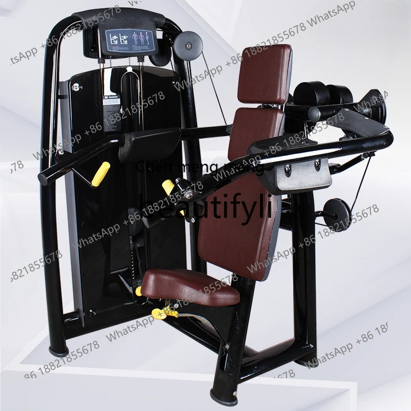 

X Seated shoulder lifts, commercial indoor fitness, strength equipment, deltoid trainers