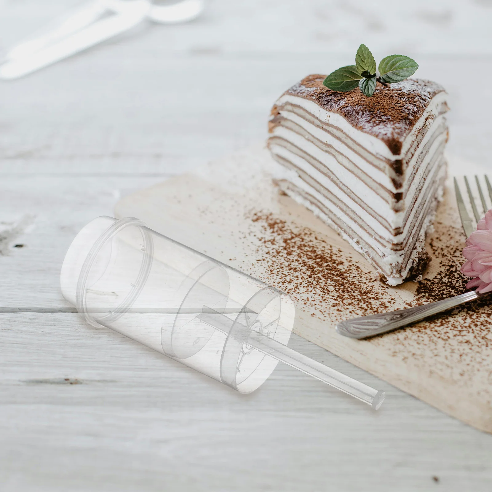 

30Pcs Cake Push Up Molds Creative Round Shape Push Cake Tubes for DIY Cakes Ice Cream Jelly Containers Jelly Containers