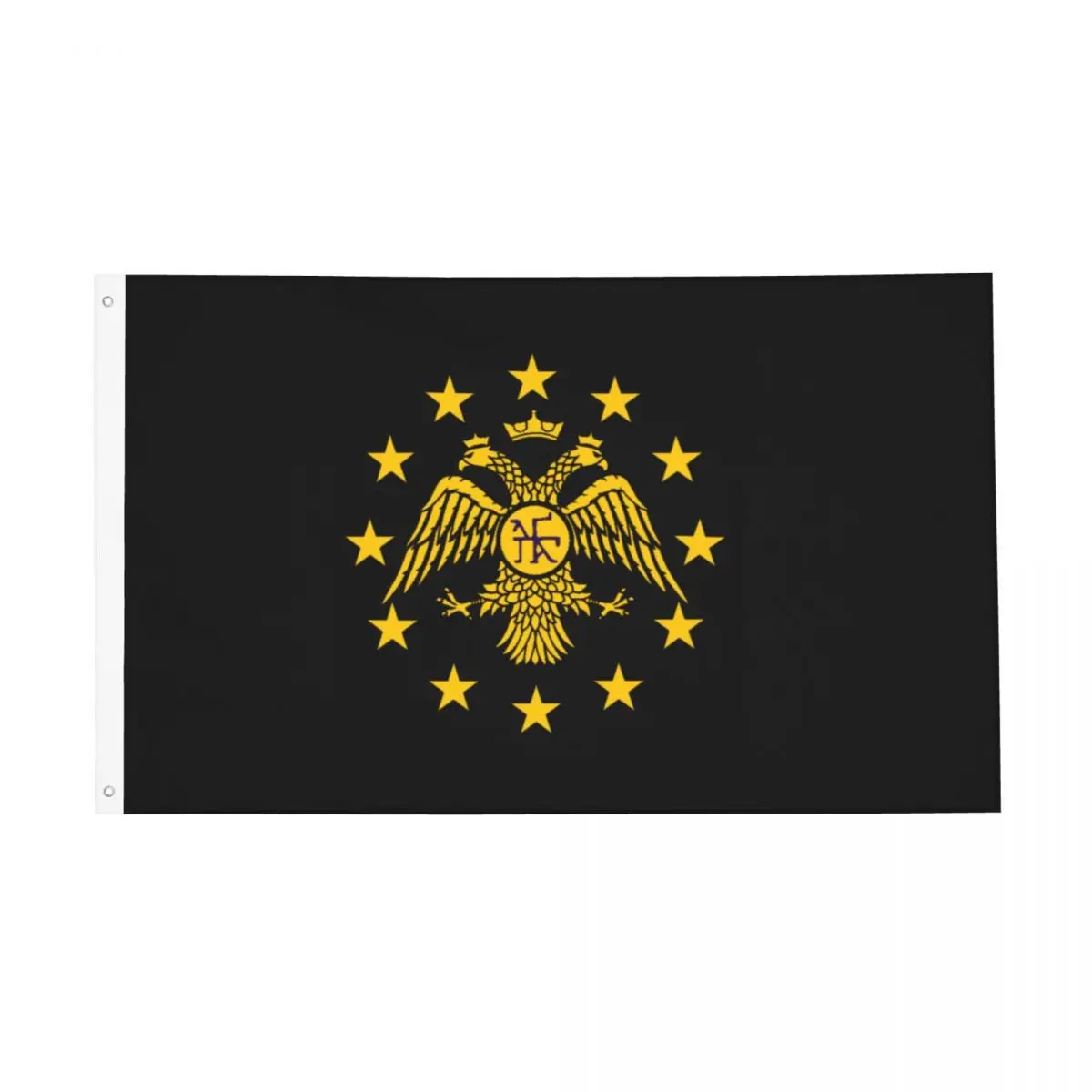 Byzantine Eagle Symbol Flag Flag Double Sided Indoor Outdoor Banner 2 Grommets Home Room Dorm Wall Decor 3x5 FT