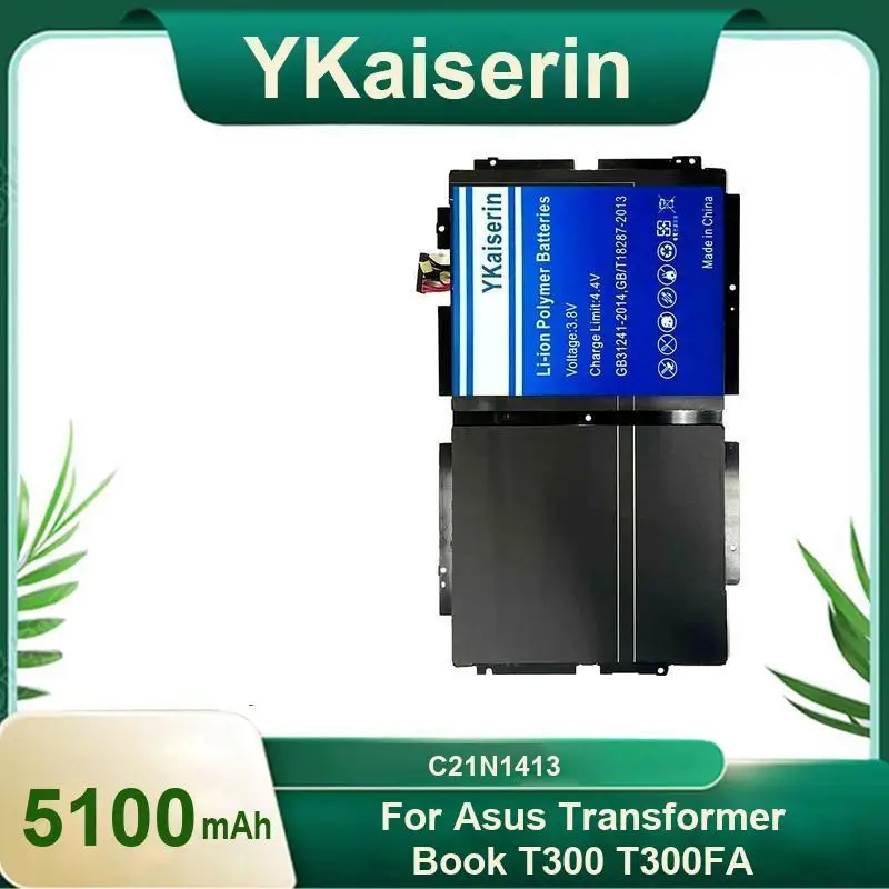 

For Asus Transformer Book T300 T300FA C21N1413 Laptop Battery Premium Replacement 5100Mah