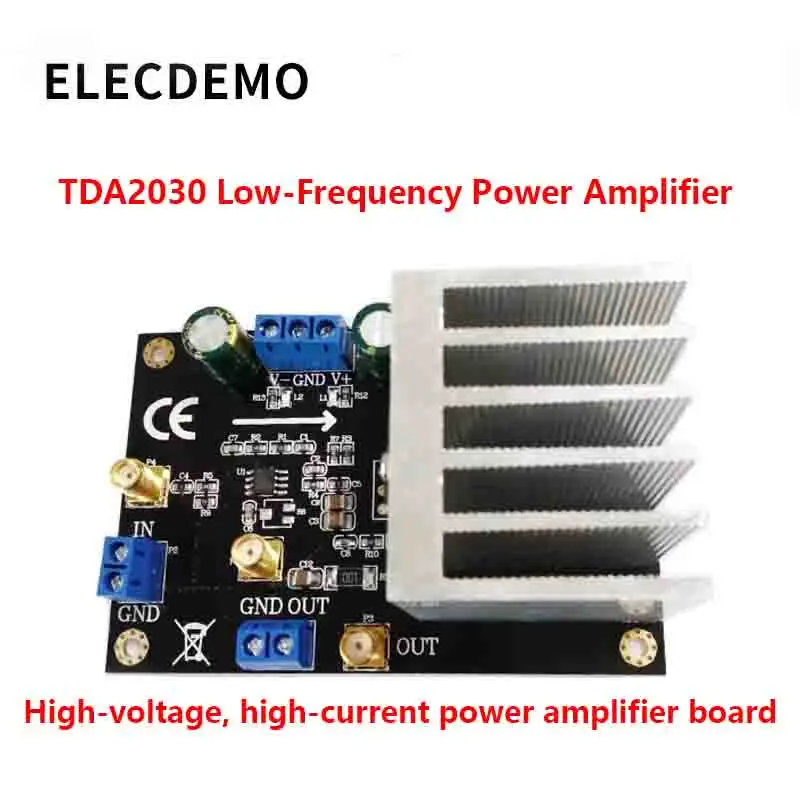 

TDA2030 module power amplifier hifi audio amplifier 14W high voltage and high current amplifier board