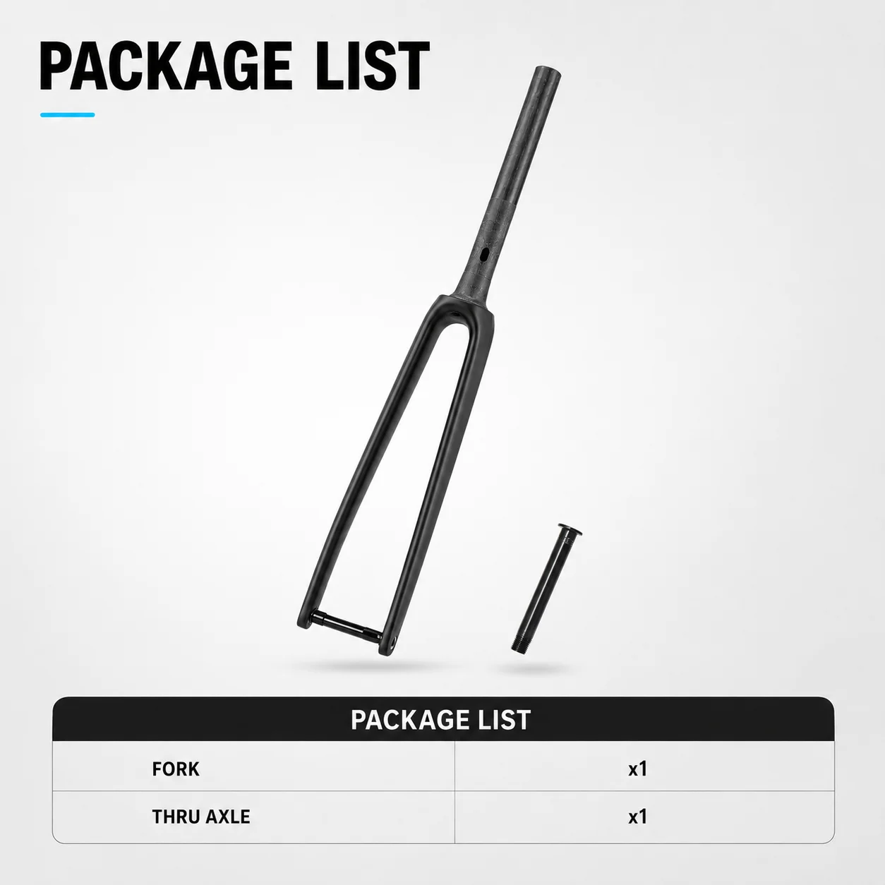 ULLICYC T1000 Vollcarbon Starrgabel nur für SL8 Rahmen, vollständige interne Kabelführung, Steckachsen-Rohrgabel, matt & glänzend – Detail 9