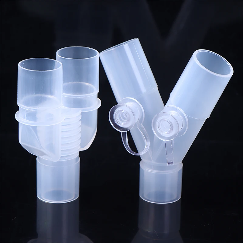 Three Way Connector Veterinary Equipment 15 To 22mm Anesthesia Breathing Circuit Corrugated Y-shaped