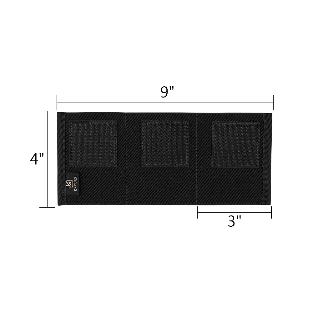 KRYDEX Tactical Triple 5.56 Magazine Insert Pouch elastico Buld-in Mag Holder Hook Fasteners per MK3 MK4 Chest Rig accessori