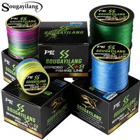 Sougayilang Fishing Line 550M 350M 150M Multicolour PE Braided Wire X4/X8/X12 Strand Super Strong Multifilament Japanese PE Line