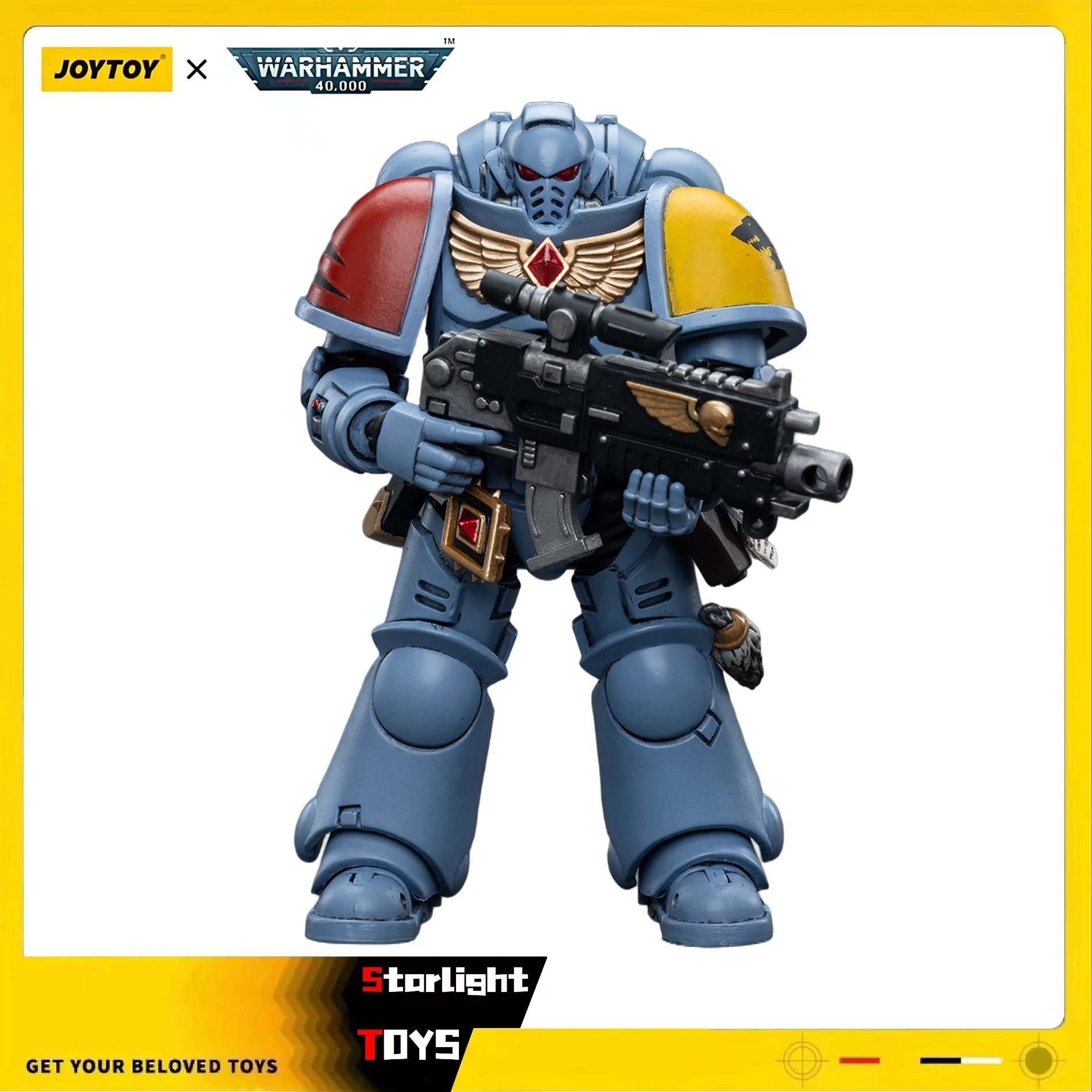 

JOYTOY 1/18 Action Figure Warhammer 40K Space Wolves Intercessors Model Toy Gifts