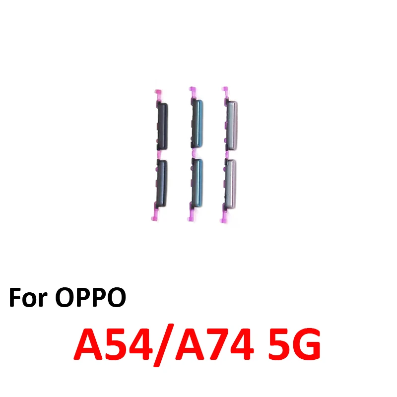 Phone Volume Button Flex Cable For Oppo A54 A74 5G CPH2195 CPH2197 New Up Down External Key Internal Flex Repair Parts Black image 3
