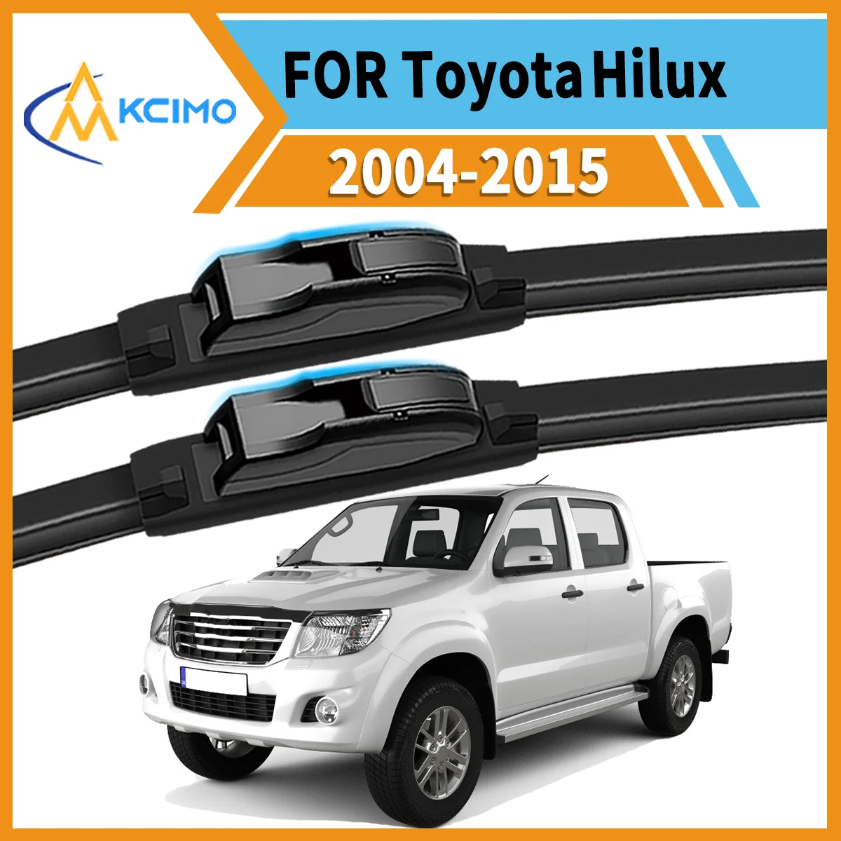 

Smooth & Silent Wiping 2PCS Wiper Blades for Toyota Hilux AN10 AN20 2004-2015 All-Weather Performance Clear View Safe Driving