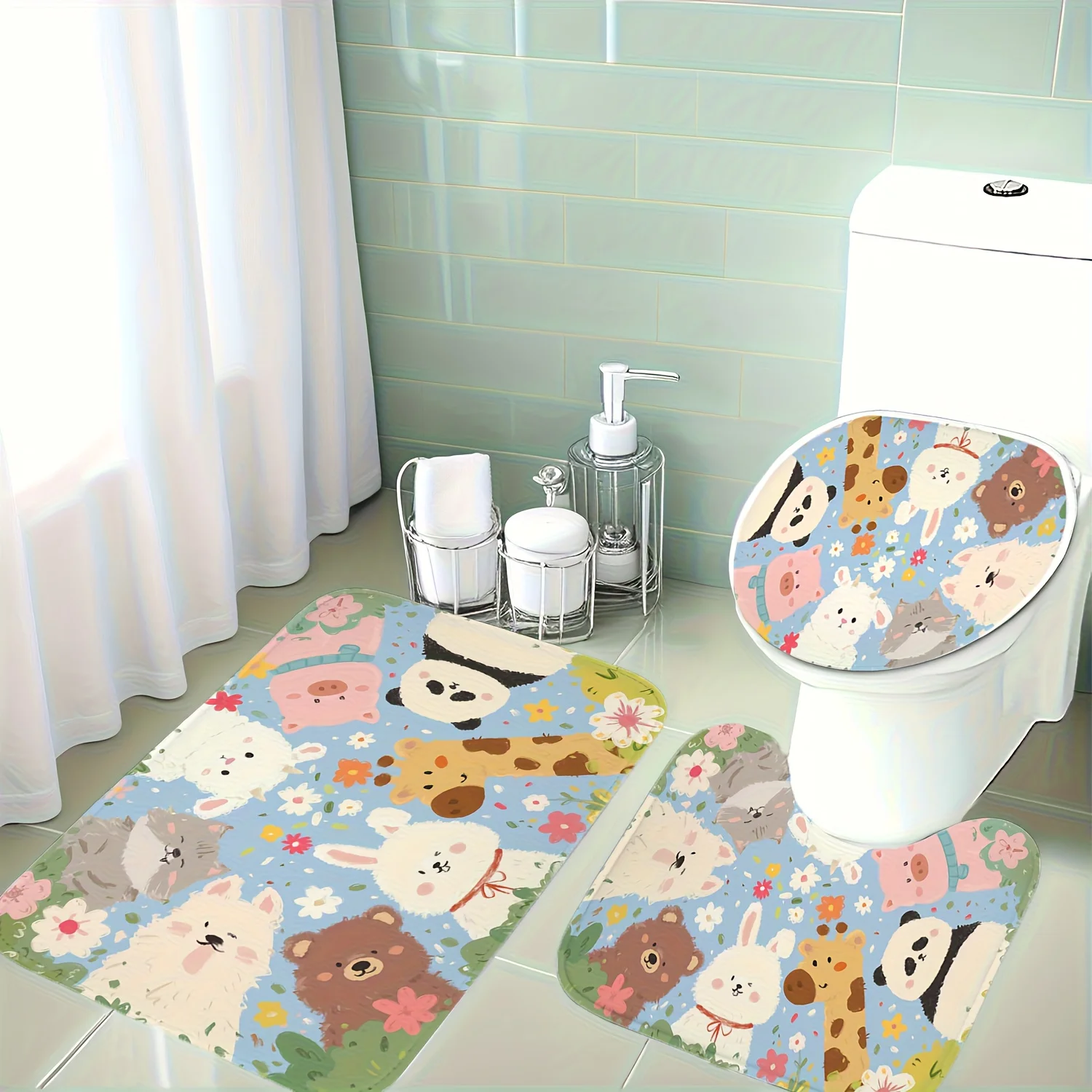 

Рождественские украшения, набор из 3 предметов с маленькими животными, таких как панды, жирафы, кролики, свиньи, кошки, собаки и медведи, Presen