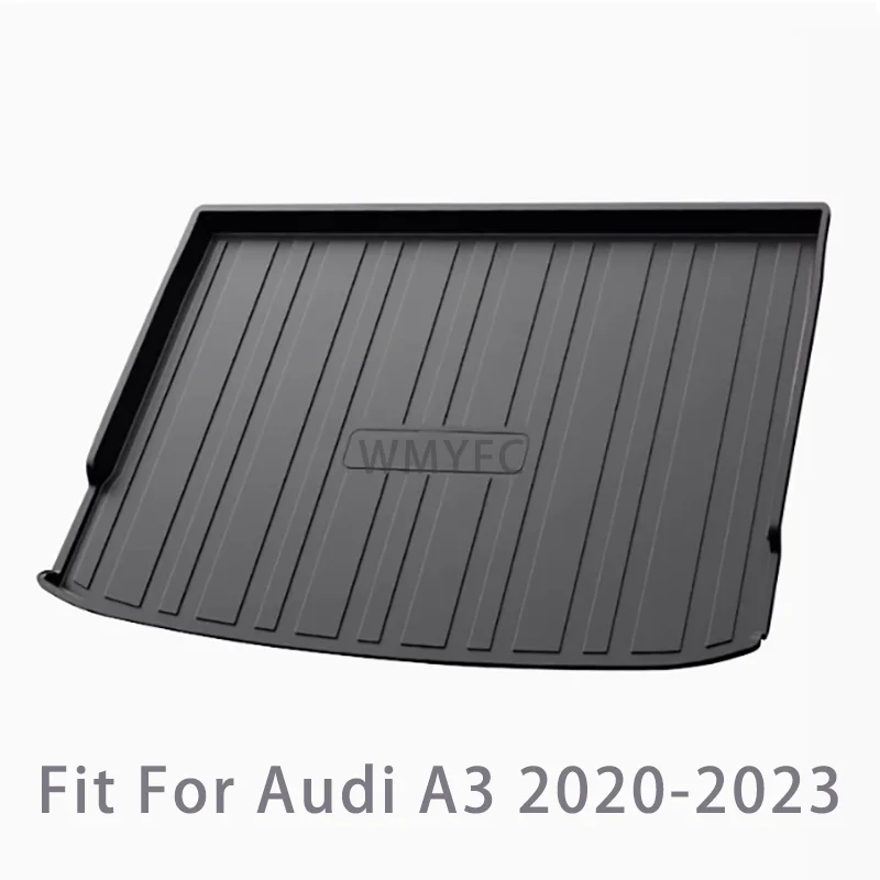 TPE Rear Trunk Mat Cargo Storage Floor Pad Tray Liner Rug Easy Clean Accessories For Audi A3 RS 3 S3 Sportback 8Y 2021 -2023